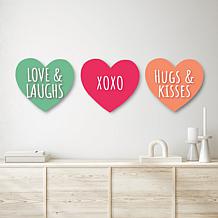 Courtside Market Hearts Candy Hearts 3-Piece ArtBoard Set