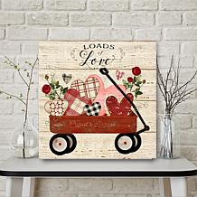 Courtside Market Loads Of Love 30x30 Canvas Wall Art