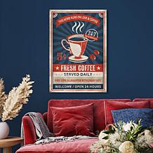 Courtside Market Love and Coffee 24x36 Gallery-Wrapped Canvas