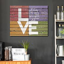 Courtside Market LOVE Canvas Wall Art - 20" x 24"