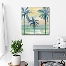 Courtside Market Marine Layer Palms Crop 16x16 Canvas Wall Art