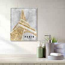 Courtside Market Shimmering Eiffel Canvas Wall Art - 16" x 20"