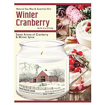 Courtside Market Soy Candle w/ Essential Oils + Lid-Winter Barn w/Mill