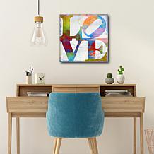 Courtside Market Staked Love Canvas Wall Art - 30" x 30"