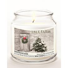 Courtside Market Tree Farm Infused Candle in  Glass Jar w/ Silver Lid