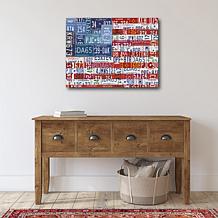 Courtside Market USA Flag 20" x 24" Canvas Wall Art
