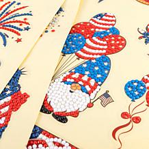 Craft Buddy Celebrate America Crystal Art Stickers - Set of 58
