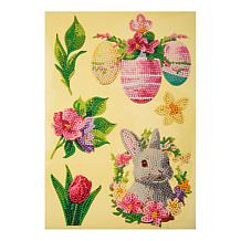 Craft Buddy Crystal Art 6pc A4 Sheet Gnome-Design Easter Stickers