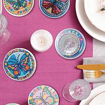 Craft Buddy Crystal Art Butterfly Coasters - Set of 6