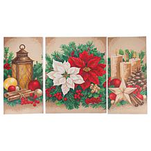 Craft Buddy Crystal Art Canvas Triptych - Christmas Glow