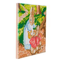 Craft Buddy Crystal Art Peter Rabbit, Kitten, & Bunnies 2pk Canvas Kit