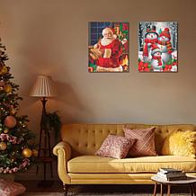 Craft Buddy Crystal Art Set of 2 Framed Canvas Kits