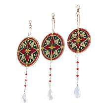 Craft Buddy Crystal Art Snowflake Hanging Pendants - Set of 3