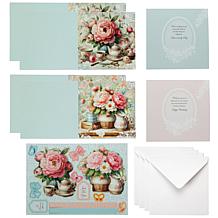 Craft Buddy Crystal Art Vintage Floral Card Set