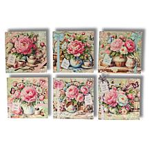 Craft Buddy Crystal Art Vintage Floral Card Set
