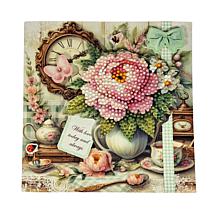 Craft Buddy Crystal Art Vintage Floral Card Set