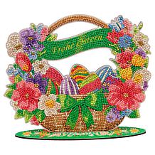 Craft Buddy Crystal Art Wooden Decor Easter Basket