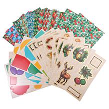 Craft Buddy Festive Stained Glass Card Kit - Set of 30