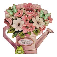 Craft Buddy Sunny Day Floral Watering Can Shaped Card Kit