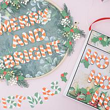 Crafter's Companion Candy Cane Alphabet Die & Stencil Set