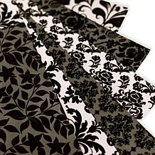 Crafter's Companion Flocked Damask 12" x 12" Paper Pad - 24 Sheets