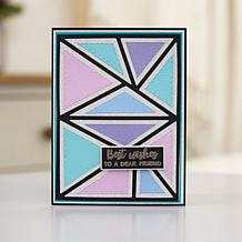 Crafter's Companion Geometric Create-A-Card Patchwork Dies