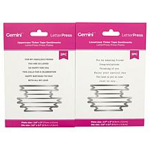 Crafter's Companion Letterpress Banner Sentiments Kit