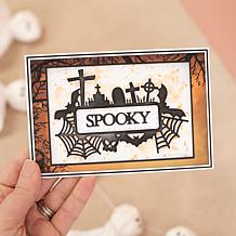 Crafter's Companion Spooky Sentiment Frame Stamp and Die Sets
