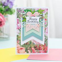 Crafter's Companion Stitched Edge Nesting Die Stamp, Flag and Tag 3pk