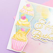 Crafter's Companion Vertical Edge 3-piece Stamp and Die Set of 2