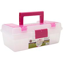 Creative Options Tool Box Organizer - Natural/Magenta