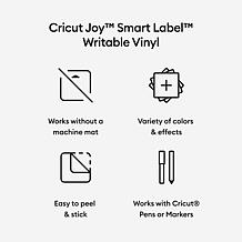 Cricut Joy Smart Label Writable Vinyl - Permanent, Silver Holographic