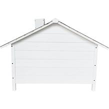 CritterSitters 27" Tall Outdoor Raised Pet House with Porch - White