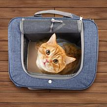 CritterSitters Pet Backpack for 22lbs. Dogs and Cats w/ Pockets - Blue
