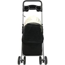 CritterSitters Single 4-Wheel Pet Stroller for 33lbs. and Under- Black
