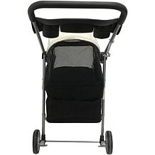 CritterSitters Single 4-Wheel Pet Stroller for 33lbs. and Under- Black