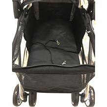 CritterSitters Single 4-Wheel Pet Stroller for 33lbs. and Under- Black