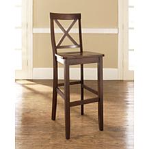Crosley Furniture X-Back 2-piece 30" Bar Stool Set - Mahogany