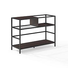Crosley Provo Record Storage Console Matte Black & Brown