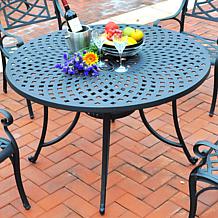 Crosley Sedona 46" Cast Aluminum Table - Charcoal Black