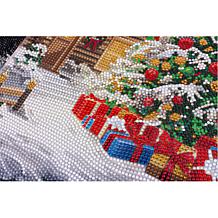 Crystal Art Triptych Canvas - Snowfall Lodge