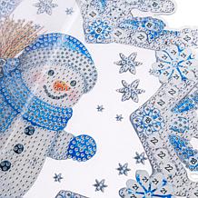 Crystal Art Winter Hanging Decorations - Set of 2