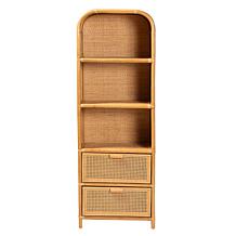 Curacao Rattan Bookcase 23.2" W x 13.8" D x 67.7" H