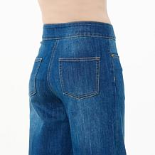 Curations x Sarah Anderson Stretch Denim Wide Leg Jean