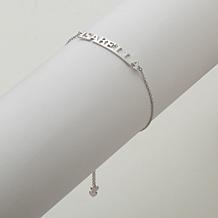 Curved Plate Adjustable Name Bracelet