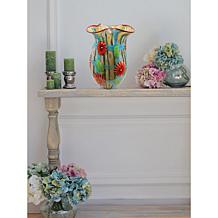 Dale Tiffany Plazio Hand Blown Art Glass Vase