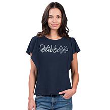 Dallas Cowboys NFL 4Her Crowd Wave Fashion Top by Glll