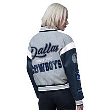 Dallas Cowboys NFL Starter Women's Cropped Varsity Jacket