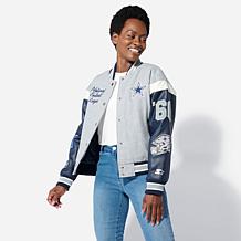 Dallas Cowboys NFL Starter Women's Cropped Varsity Jacket