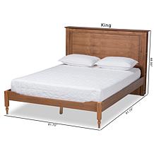 Danielle King Size Platform Storage Bed with Built-In Shelves